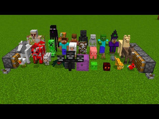 all minecraft mobs combined = ???