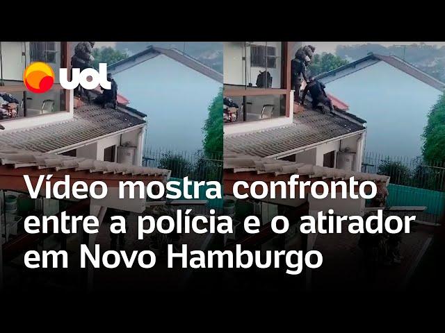 Atirador em Novo Hamburgo: vídeo mostra cerco e tiroteio entre policiais e homem que matou 3 pessoas