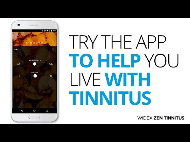 'Widex Zen, Tinnitus Management' app