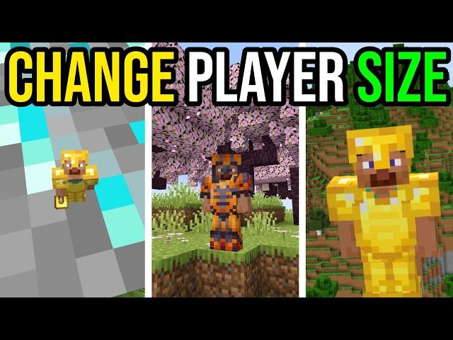 How To Change Size In Minecraft Without Mods!