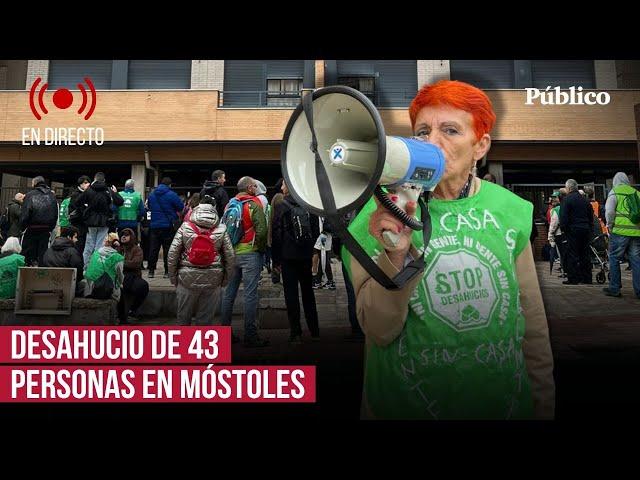  Sigue en directo el desahucio del Edificio Dignidad en Móstoles