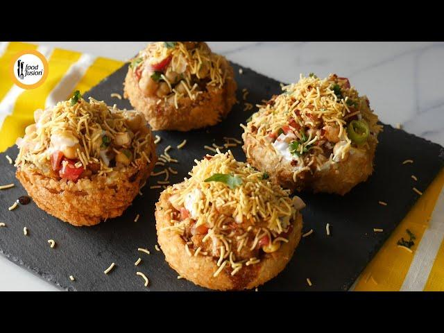 Aloo Tikki Chaat in Onion Cups Recipe By Food Fusion