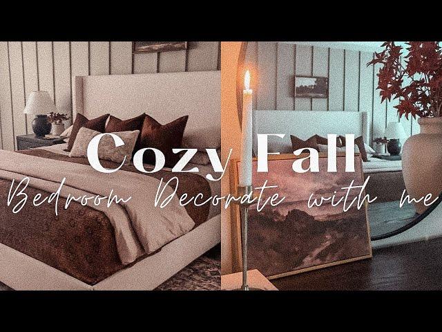 2023 FALL DECORATE WITH ME | Cozy & Moody Bedroom | Fall 2023