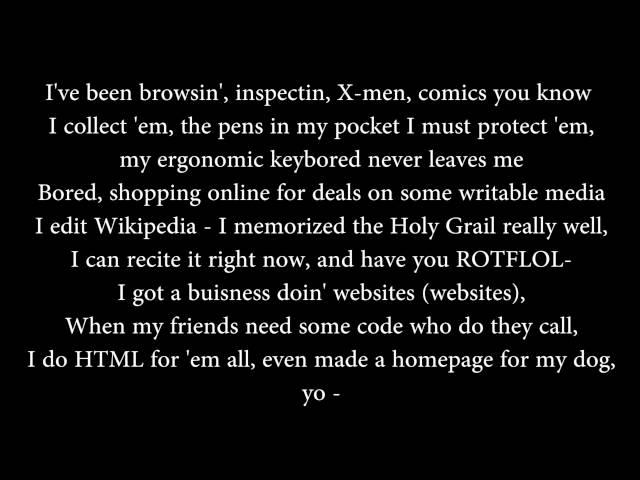 White and Nerdy - Weird Al Yankovic (lyrics) Full HD