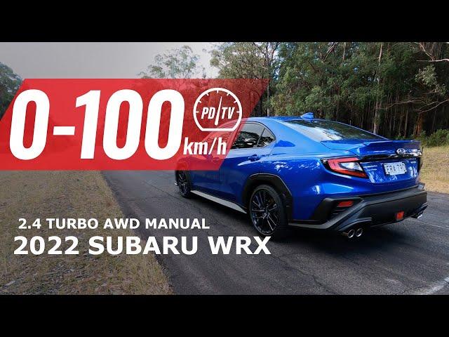 2022 Subaru WRX 0-100km/h & engine sound