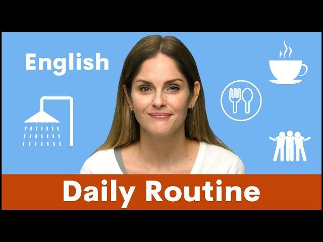 My Daily Routine with Laura | How to express your daily routine in English