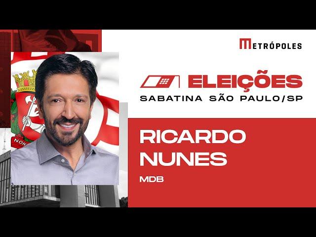 Sabatina do Metrópoles com Ricardo Nunes (MDB), prefeito de São Paulo e candidato à reeleição