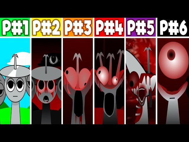 Sprunki Mix! Phase 1 VS Phase 2 VS Phase 3 VS Phase 4 VS Phase 5 VS Phase 6! Incredibox - Sprunki