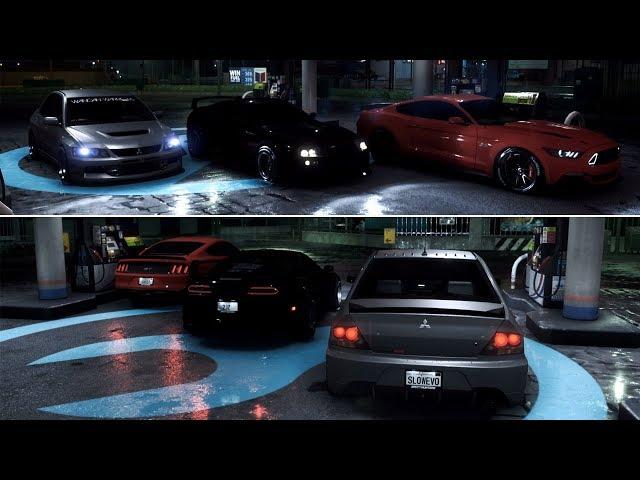 NFS 2015 | 1000+HP Evo vs 1000HP Supra vs 800+HP Mustang - Cruising, HWY/Drag Racing, & Cops