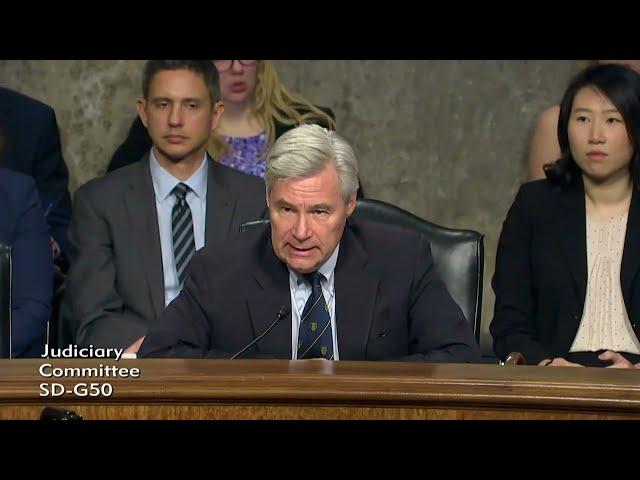 Sen. Whitehouse Slams Big Tech CEOs in Judiciary Hearing