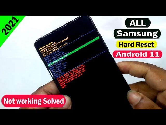 SAMSUNG ANDROID 11 HARD RESET/FACTORY RESET NOT WORKING/PIN/PATTERN UNLOCK 100% WORKING ONEUI 3.1 |