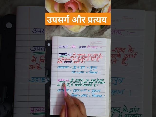 उपसर्ग और प्रत्यय