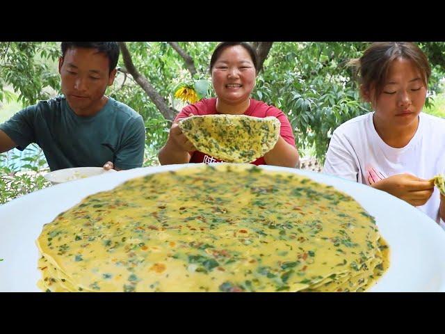 [Xia Jie in northern Shaanxi] A kind of wild vegetable in the rural area  Xia Jie picked it home an