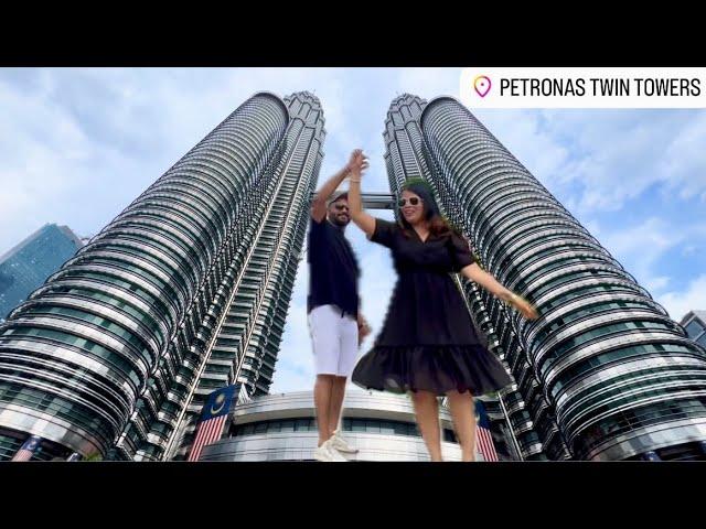 #petronastowers जवळ केला #romantic #dance #marathitravelvlog #malaysia