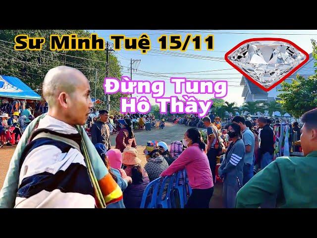 Đừng Tung Hô Thầy! Sáng 15/11 Sư Minh Tuệ đi khất thực chỉ 1 nhà, đáp trả CEO