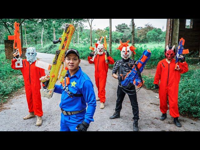 LTT Nerf Mod : TOP 1 Hour LTT Films Nerf Guns Fight RED SATAN Mask