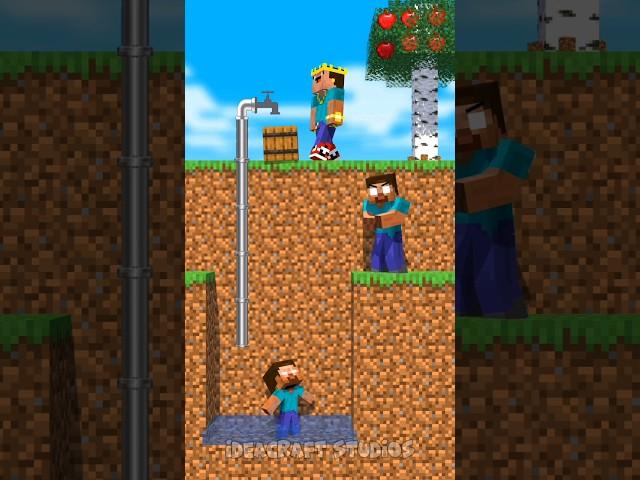 Take The Water Challenge - Herobrine vs Rich Noob