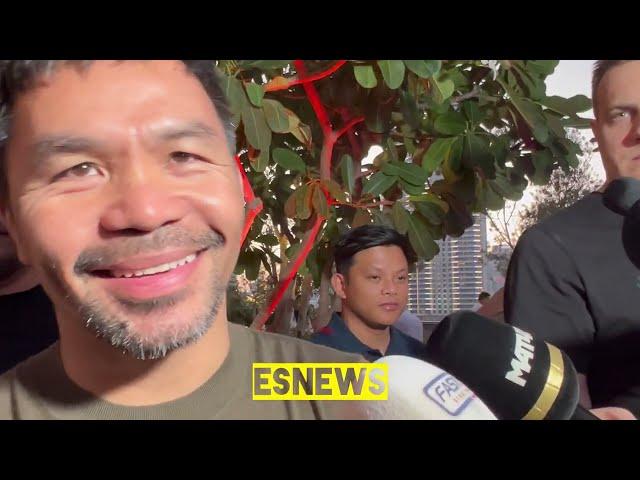 Pacquiao now in hall of fame talks Israel Vazquez passing