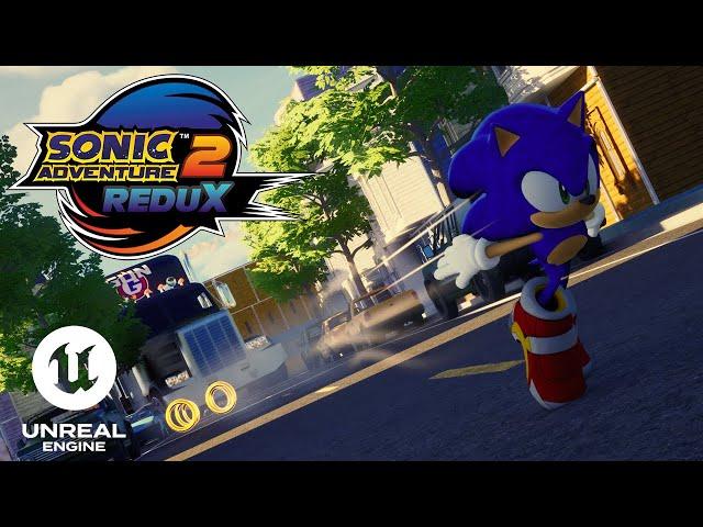 City Escape - Unreal Engine 5 Fan Remake - Sonic Adventure 2 Redux TEASER