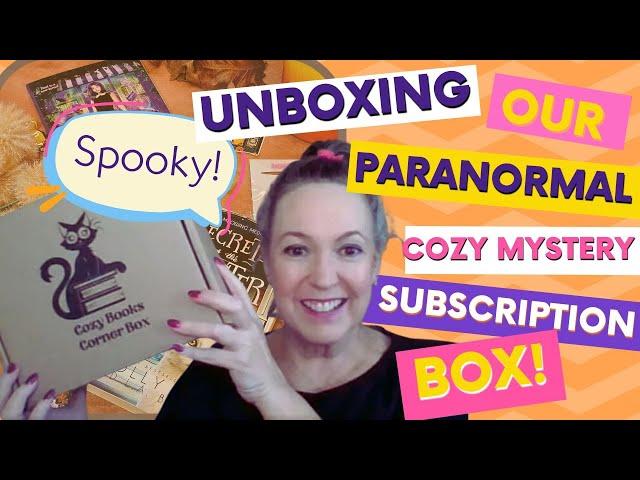 Unboxing A "Spooky" Paranormal Cozy Mystery Book Box Featuring Magical Murder Mysteries