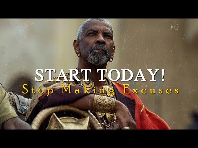 STOP MAKING EXCUSES | DENZEL WASHINGTON SPEECH | MOTIVATIONAL PODCAST