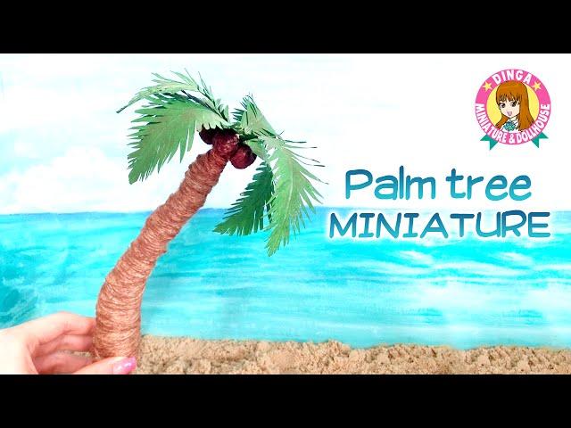 [해변시리즈 #2] 미니어쳐 야자수 만들기 MINIATURE Beach series #2 - palm tree / 딩가의 회전목마