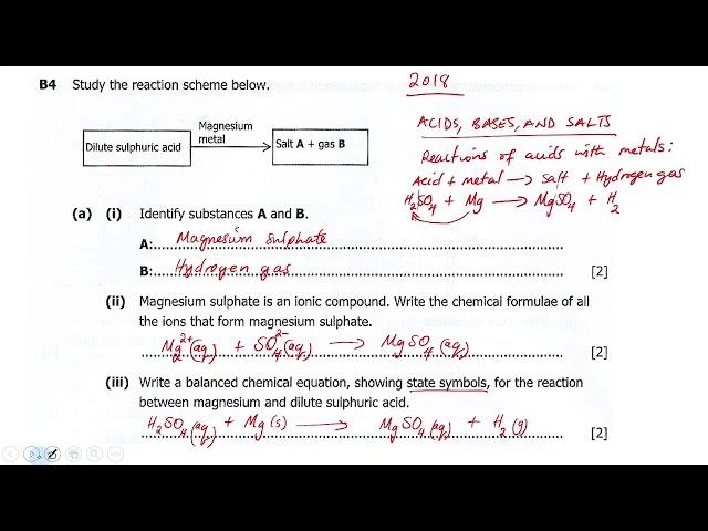 Quick Exam  Question on acids and Mole Concept