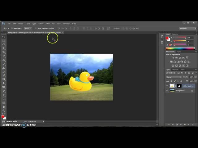 Photoshop- How to resize an individual layer or object