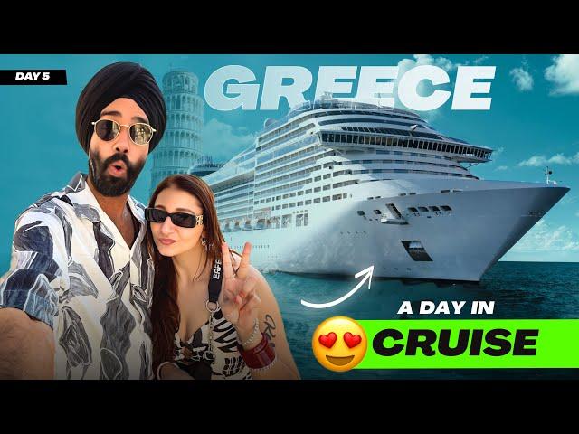 Sahiba ko diya Next Level SURPRISE  yakeen hi nahi hua  A Day in CRUISE in GREECE ️ Day 5