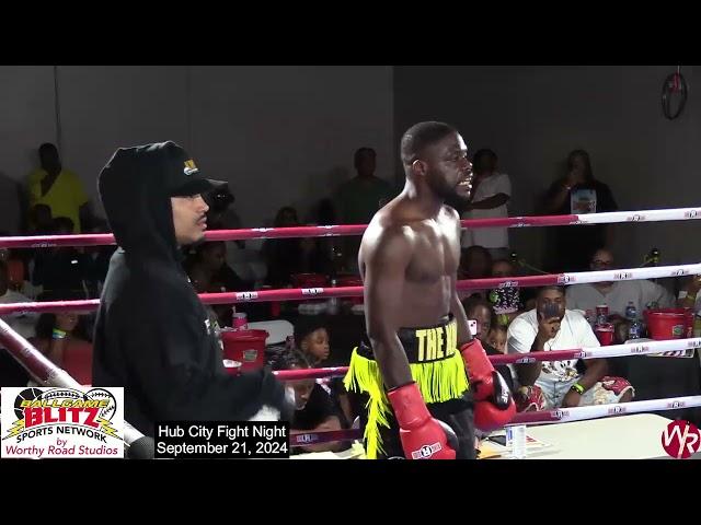 Fight 3 Dyron Words vs Latrevin Williams 21SEP2024 at Hub City Fight Night