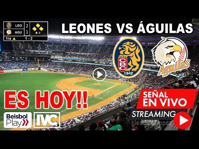 Leones vs  Águilas en vivo, donde ver, a que hora juega Leones del Caracas Aguilas LVBP 2024