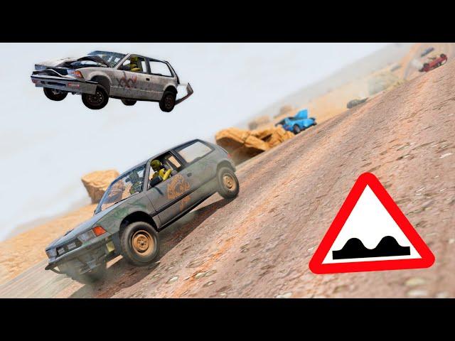 BeamNG Drive - Racing & Crashing On The Long Wavy Desert Road #5