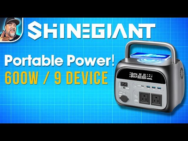 Portable Power! ShineGiant 600W Power Station Review