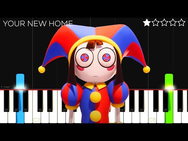 Your New Home (The Amazing Digital Circus) | EASY Piano Tutorial