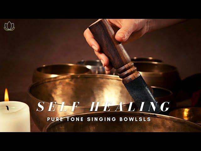  乾淨無廣告  純缽聲冥想~ 治癒自我 Pure Tone Singing Bowls ~ Deep Meditation Self Healing