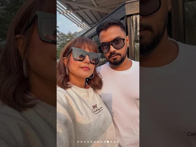 #shorts || #Hina Khan  Rocky Jaiswal  #she look Pretty #viral #trending #popular ️..