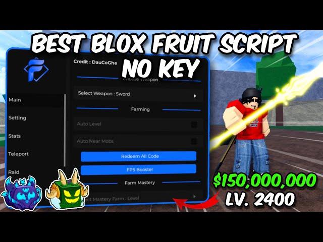 Blox Fruits Script Pastebin Mobile | Auto Farm, Race V4, Devil Fruit, and More | No Key