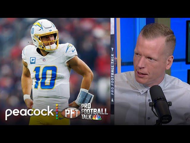 Chargers' Justin Herbert struggles vs. Texans in Wild Card Weekend | Pro Football Talk | NFL on NBC