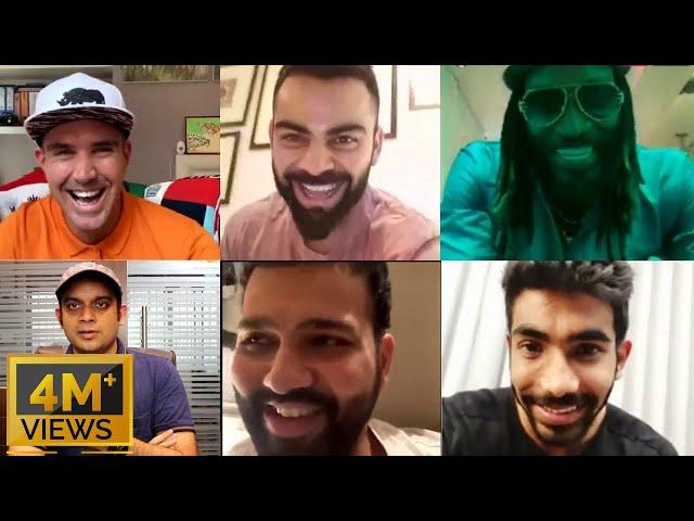 Video call with Virat Kohli, Rohit Sharma, Kevin Peterson, Gayle & Bumrah | Covert Indian Edits