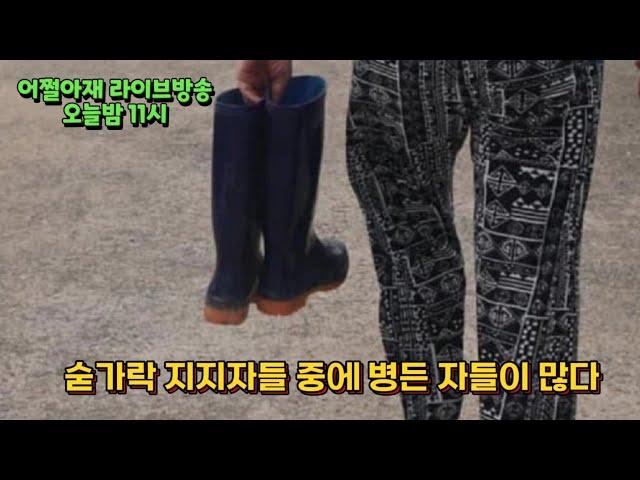 숟가락 지지자들중에 병든 자들이 많다 ( 어쩔아재 라이브방송 )