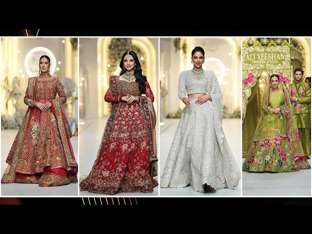 New year 2024 Special Fashion Show | Pakistan Drama Actress Walk at Hum Bridal Week 2024