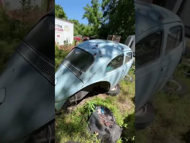 VW 1963 Classic Beetle at the Salvage yard - Junkyard Find - VW Bug - VW Beetle Restoration Channel