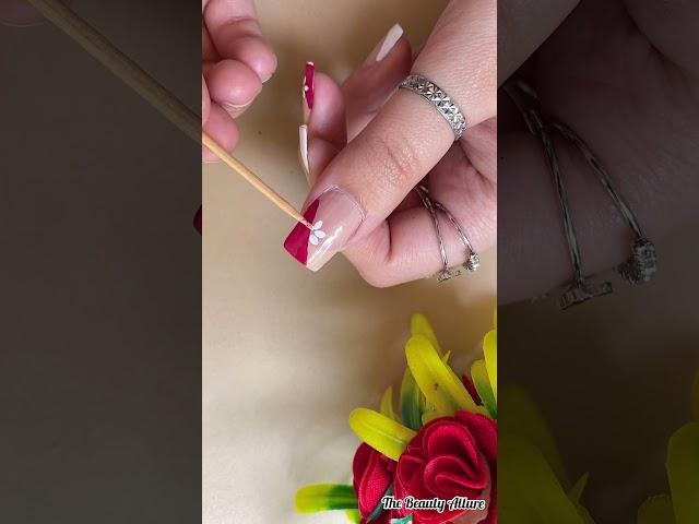 Easy floral nail art design #nailart2023 #youtubeshorts #shorts