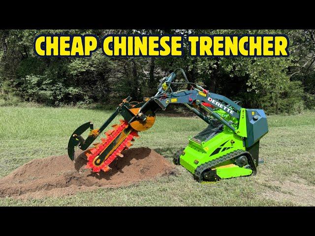 How Well Does the Trencher Work with a Chinese Mini Skid Steer