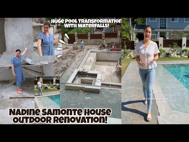 NADINE SAMONTE HOUSE OUTDOOR TRANSFORMATION  MAY POOL AT JACUZZI WITH WATERFALLS PA ANG LAKI