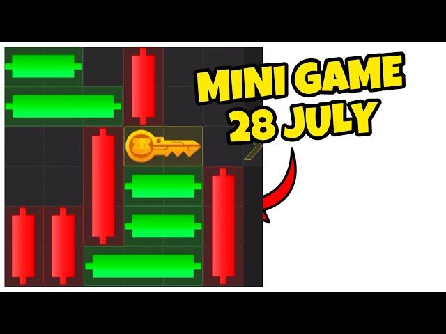 28 July Mini Game Puzzle Hamster Kombat (100% Puzzle Solved)