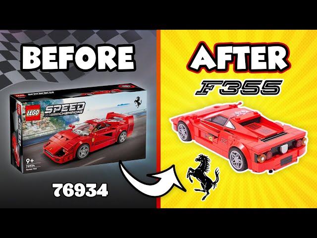 LEGO Speed Champions Ferrari F355 MOC (76934)[240 pcs] Alternate Build for F40 | Instructions | TBB