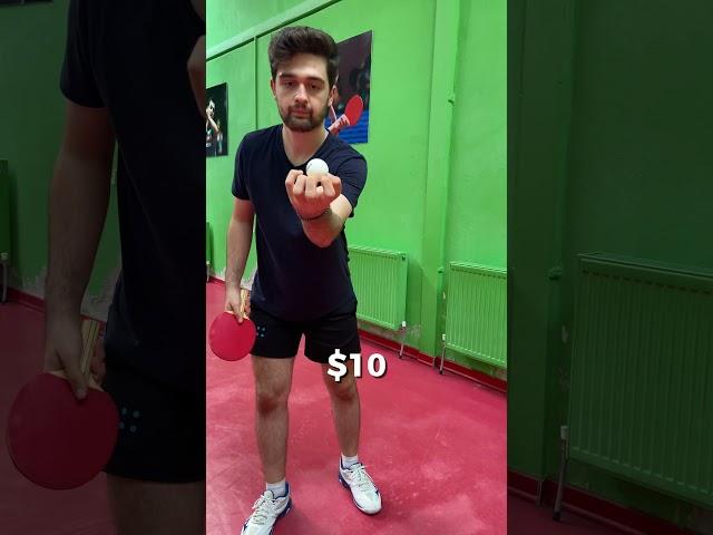 $1 VS $10 VS $1000 Table Tennis Racket  #tabletennis #pingpong #tenisdemesa