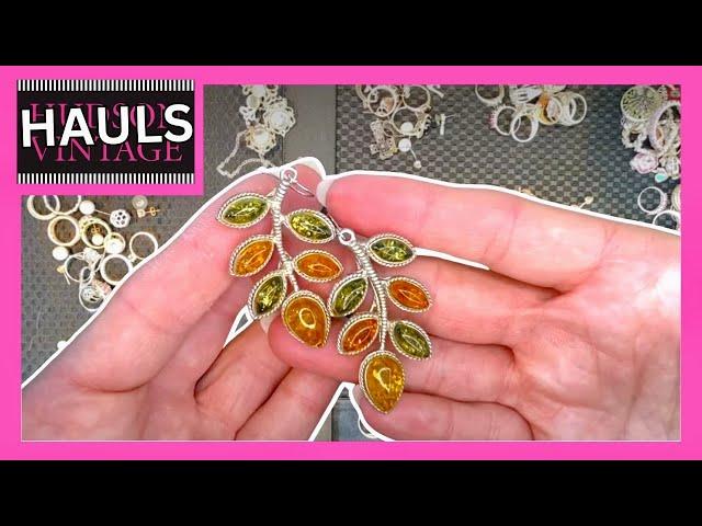 HUGE Estate Jewelry Haul! STERLING & GEMSTONE 2 Pound Bag!