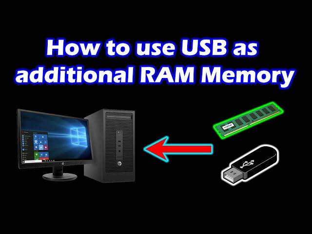 How to use USB flash drive as RAM memory